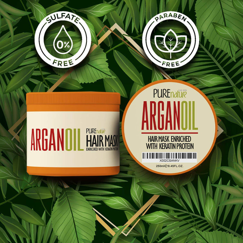 [Australia] - Argan Oil Hair Mask - Deep Conditioner Treatment for Dry Damaged Hair - Moroccan Split End Moisturizer, Hydrating Product 