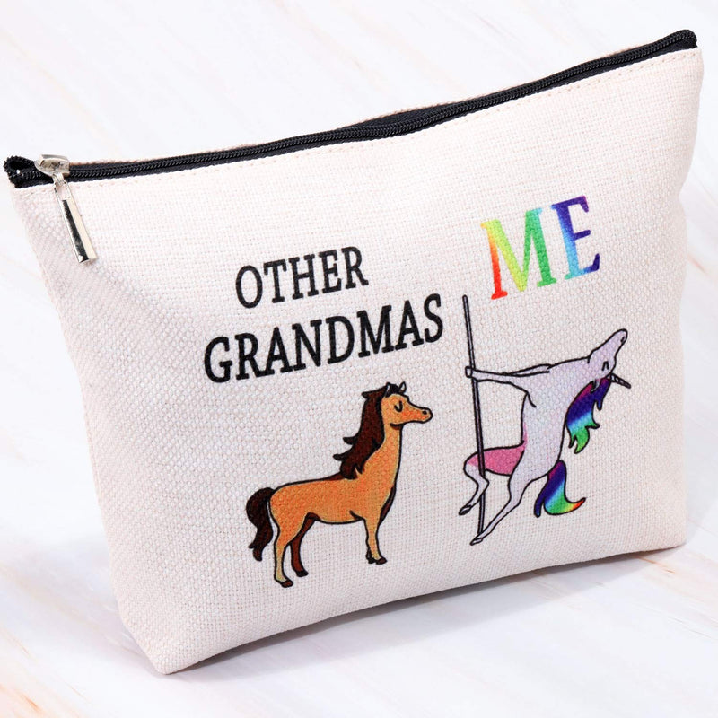 [Australia] - Other Grandmas Me Unicorn Bag Grandma Makeup Kit Grandma Cosmetic Bag Travel Bag Funny Grandmother Gifts (Grandma Bag) Grandma Bag 