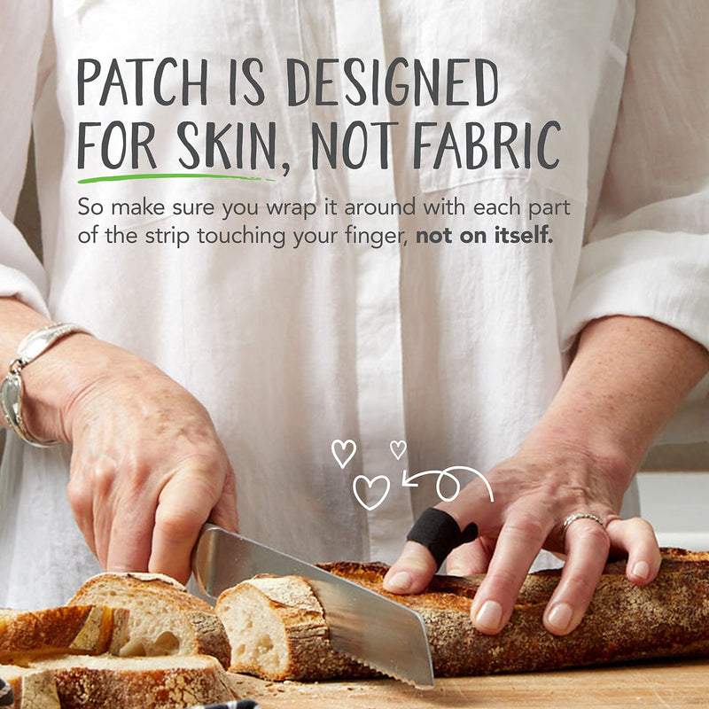 [Australia] - PATCH Bamboo Plasters for Bites & Splinters Hypoallergenic Wound Care for Sensitive Skin, Latex Free, Activated Charcoal, 25pcs 1 Pack (25 Plasters) 