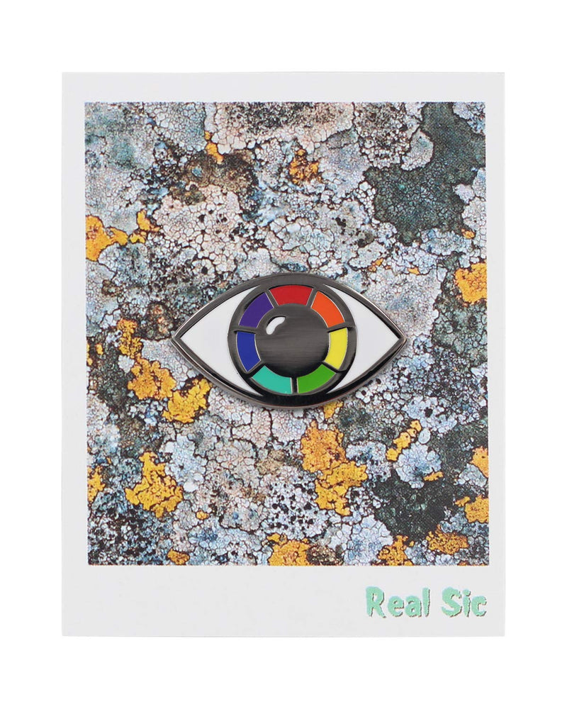 [Australia] - Rainbow Eye Enamel Pin by Real Sic – LGBT Pride & Ally Watchful Protest Pin – Pin Celebrating Inclusivity & Perspective for Backpacks, Hats, Jackets & Tops 