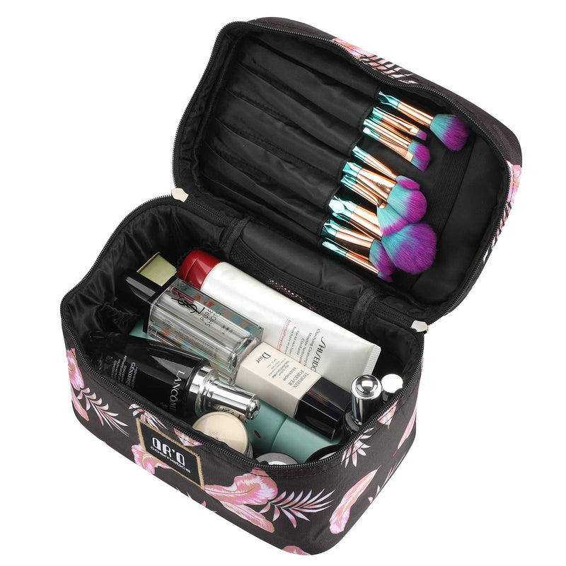 [Australia] - DRQ Makeup Bag Portable Travel Cosmetic Bag Makeup Organizer Case with Mirror Large Toiletry Bags Zipper Pouch Makeup Bag Organizer 
