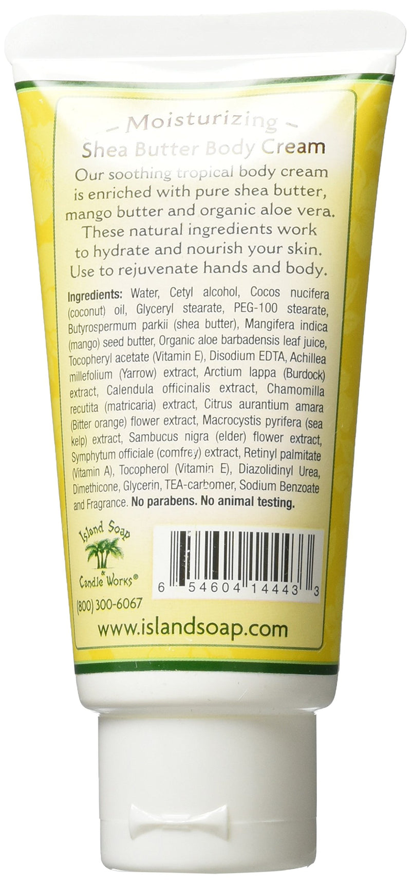 [Australia] - Island Soap & Candle Works Shea Butter Body Cream, Pineapple Paradise, 3oz. Pinapple Paradise 