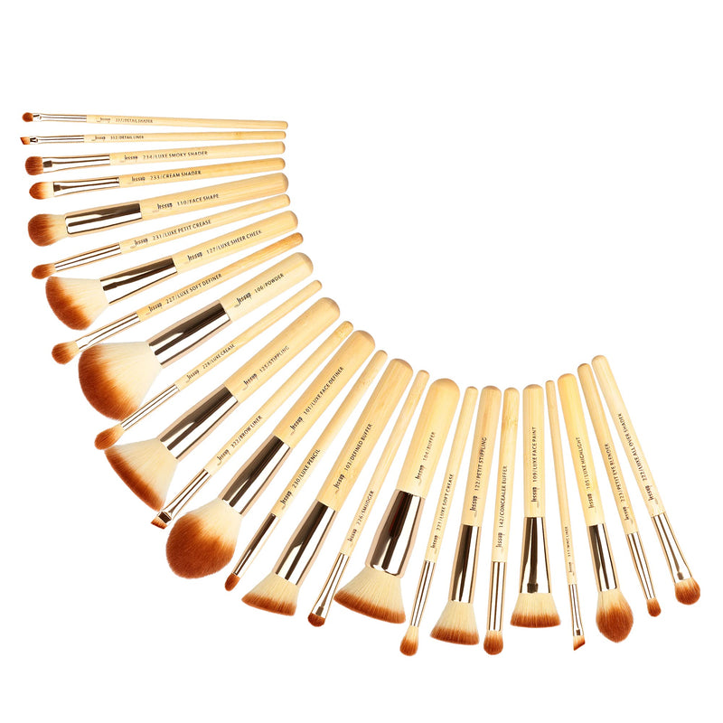 [Australia] - Jessup Brand 25pcs Beauty Bamboo Professional Makeup Brushes Make up Brush Tools kit Foundation Powder Blushes Eye Shader Cosmetics Tools T135 