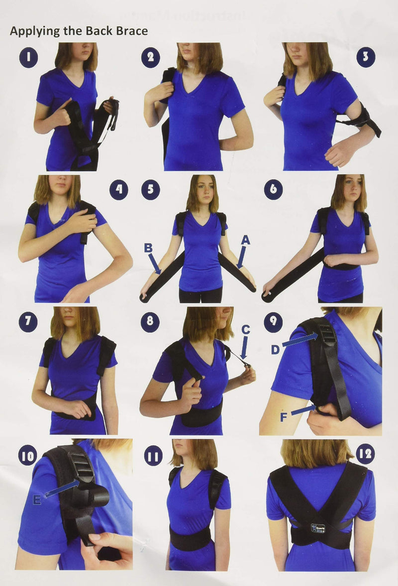 [Australia] - ComfyMed® Posture Corrector Clavicle Support Brace CM-PB16 Medical Device to Improve Bad Posture, Thoracic Kyphosis, Shoulder Alignment, Upper Back Pain Relief for Men and Women (REG 29" to 40" Chest) Regular 