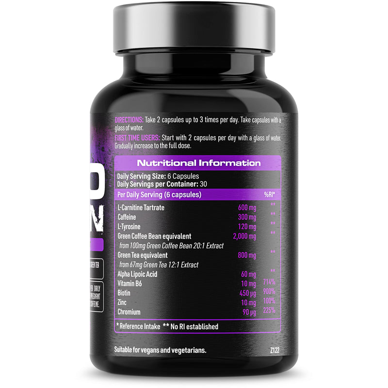 [Australia] - Keto Demon - Suitable for The Keto Diet - High Strength in Zinc for Fatty Acid Metabolism - Safe & Legal Formula, Made in The UK - 180 Vegan Capsules 