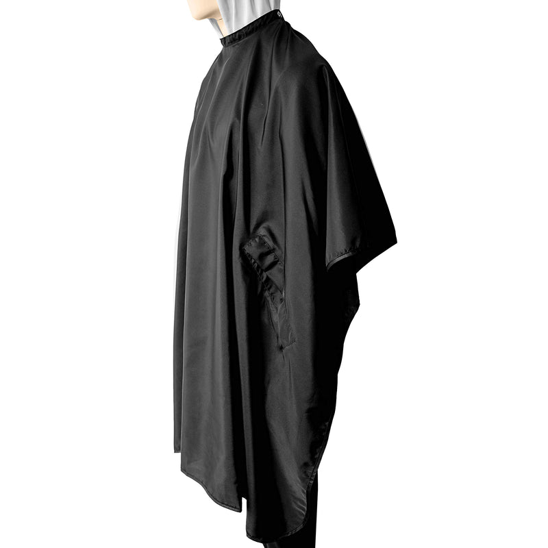 [Australia] - waterproof hairdresser cutting cape lightweight hair cape with two slots salon cutting cape metal buttons adjustable neck part for alduts and kids 