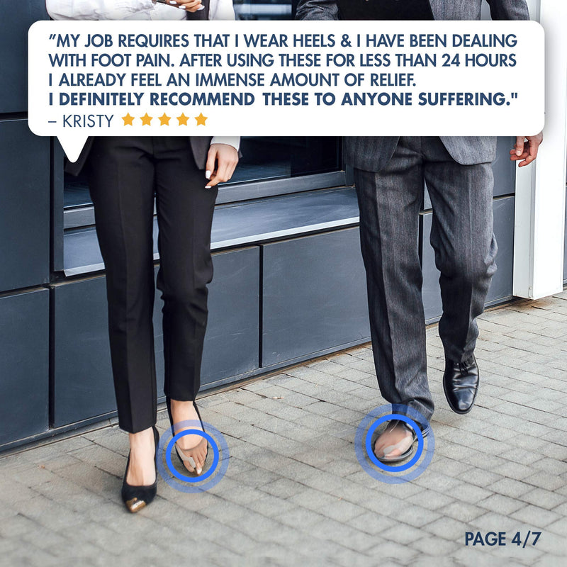 [Australia] - Dr. Frederick's Original Bunion Pad & Toe Spacers - 2 Pieces - Temporary Bunion Corrector - Soft Gel Bunion Splint Toe Separators - Fast Bunion Relief - Wear with Shoes - Women & Men 