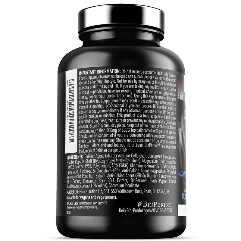 [Australia] - Iron Labs T5 Xtreme Night - Potent Overnight Formulation - Keto Friendly - with CLA, Green Tea, Chromium & Alpha Lipoic Acid (60 Vegan Capsules) Night Edition 