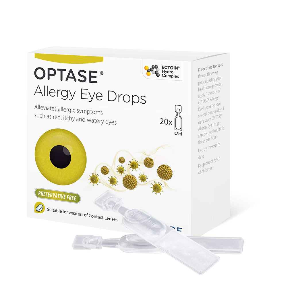 [Australia] - Optase Allergy Eye Drops – A Unique Formulation for Hayfever and Allergic Symptoms Such as Red, Itchy & Watery Eyes – 20 Single 0.5ml Doses 