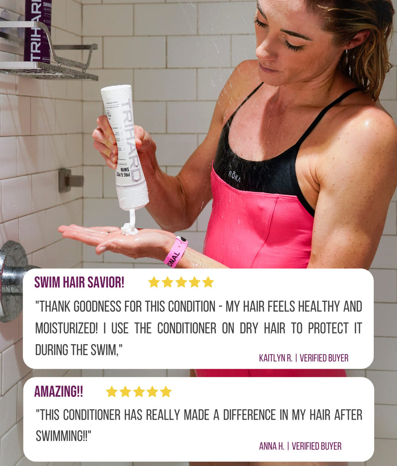 [Australia] - TRIHARD Pre & Post Swim Conditioner | Swimmers Conditioner | Pre Swim Hair Protection | Chlorine Removal Solution (Pack of 1) 300 ml (Pack of 1) 