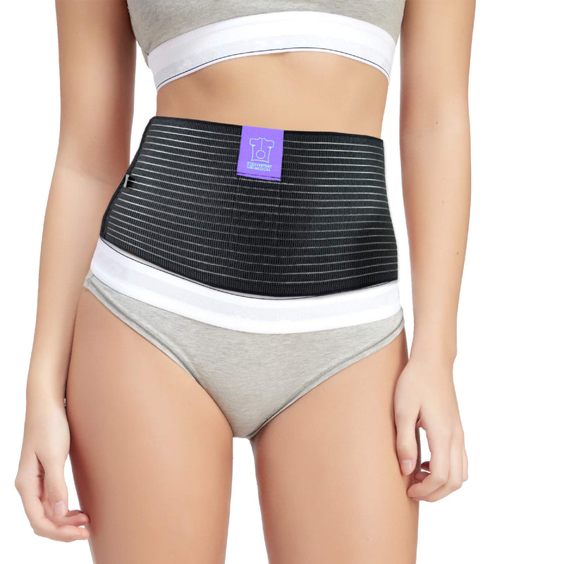 [Australia] - Umbilical Hernia Belt by Everyday Medical - Breathable Fabric Abdominal Binder For Hernia Support - Fast Relief For Epigastric, Navel and Ventral Hernias - Hernia Support Belt With Naval Pad - 3 Sizes 