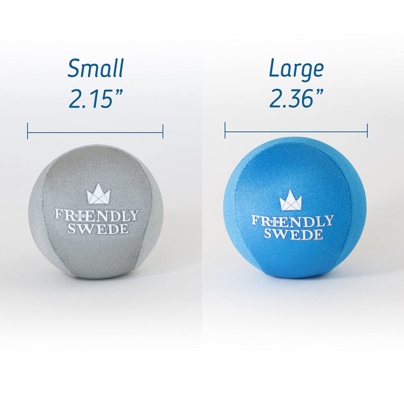 [Australia] - The Friendly Swede Stress Balls for Adults - Hand Therapy Ball and Hand Exerciser - 4 Pack of Stress Balls for Grip Strength Training and Stress Relief Small (5,5cm) 