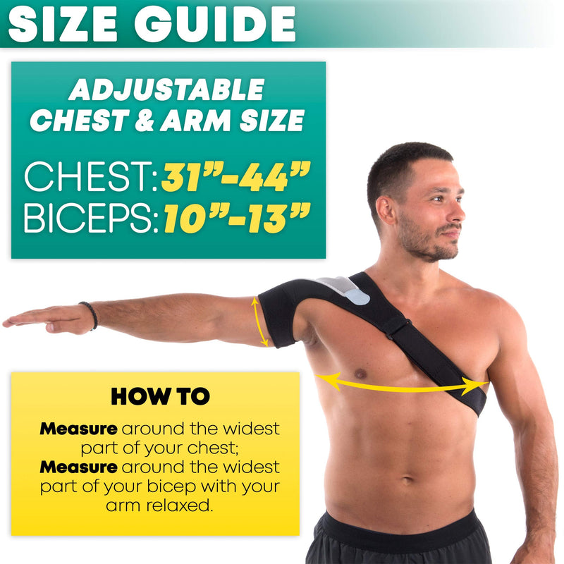 [Australia] - Shoulder Brace for Women or Men, Shoulder Support for Torn Rotator Cuff, Compression Sleeve for Pain Relief, Stability Brace and Shoulder Immobilizer for Dislocation, Subluxation (Small-Medium) 