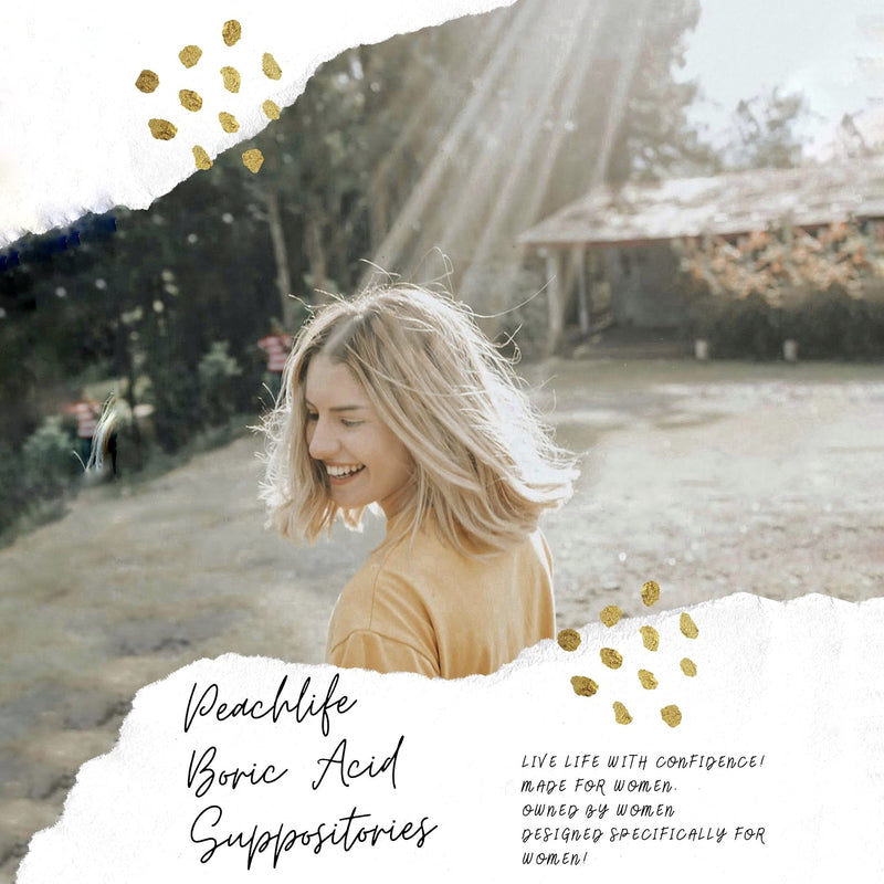 [Australia] - Peachlife Boric Acid Suppositories in Vegetable Capsules - USA Made - Vaginal pH 