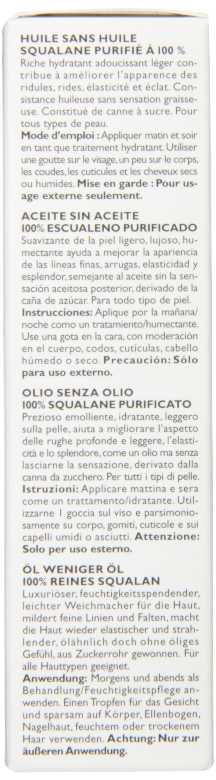 [Australia] - Sebastian Peter Thomas Roth 100% Purified Squalane Oilless Oil, 1.0 Fluid Ounce Earplug, 7 cm, Black 