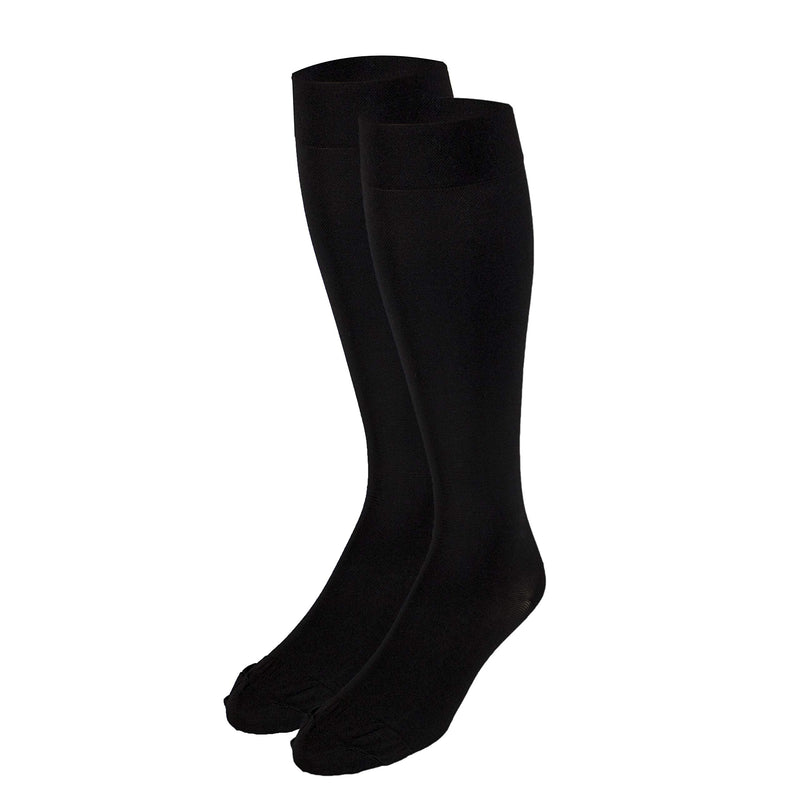 [Australia] - Truform 30-40 mmHg Compression Stockings for Men and Women, Knee High Length, Closed Toe, Black, Large Large (1 Pair) 