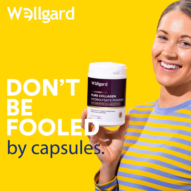 [Australia] - Collagen Powder, Gold Standard Bovine Collagen Peptides Powder by Wellgard - High Levels of The 8 Essential Amino Acids, Collagen Supplements, Halal & Kosher, Made in UK 