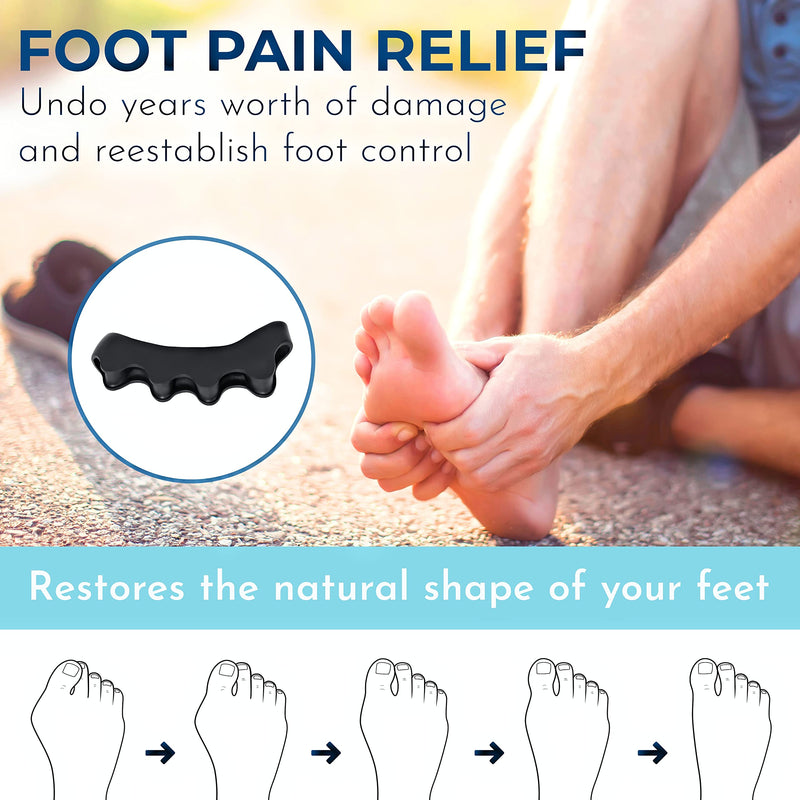 [Australia] - Toe Separators for Functional Fitness Athletes - Toe Straighteners for Foot Pain Relief and Plantar Fasciitis - Fix Feet - Fix Toes - Fix Bunions - Toe Spacers for Crossfit 