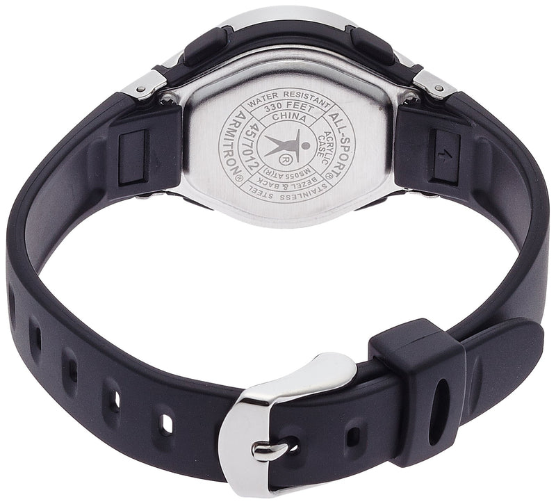 [Australia] - Armitron Sport Women's Digital Chronograph Resin Strap Watch, 45/7012 Black/Silver 