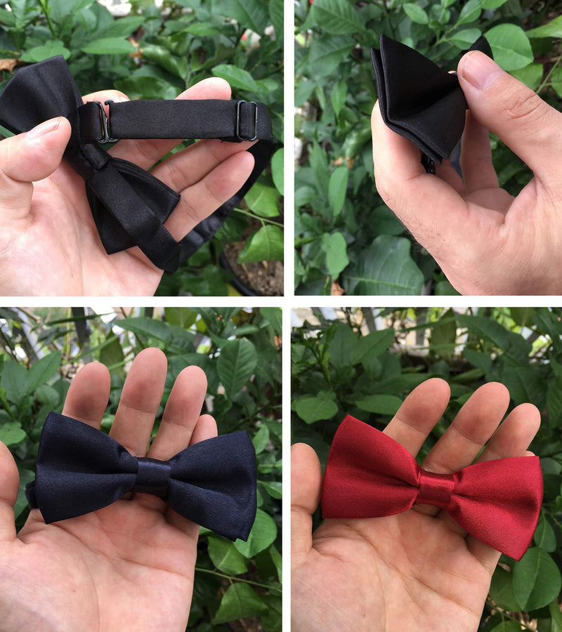 [Australia] - Kids Suspenders Bowtie Set,Adjustable Suspender with Bow Tie for Boys and Girls Black 