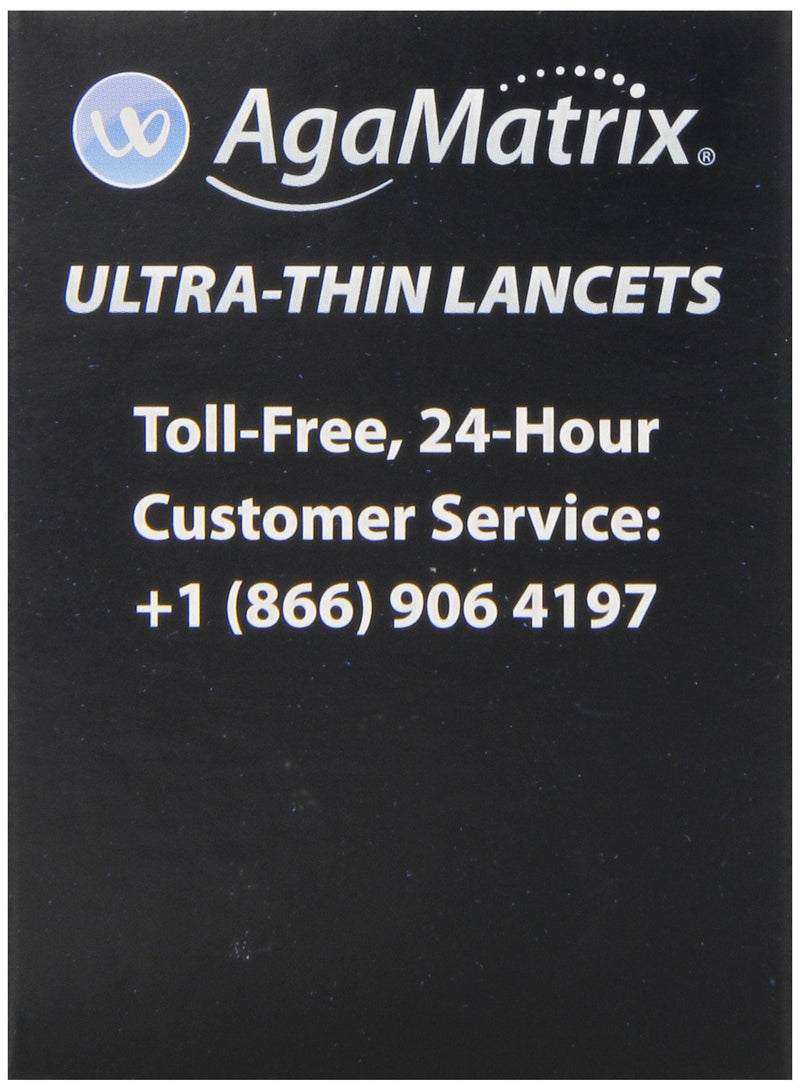 [Australia] - AgaMatrix Lancets, 33 Gauge, 100 Count Box 
