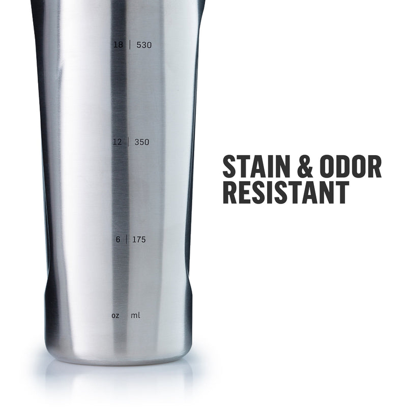 [Australia] - BlenderBottle Radian Shaker Cup Insulated Stainless Steel Water Bottle with Wire Whisk, 26-Ounce, Matte Black 