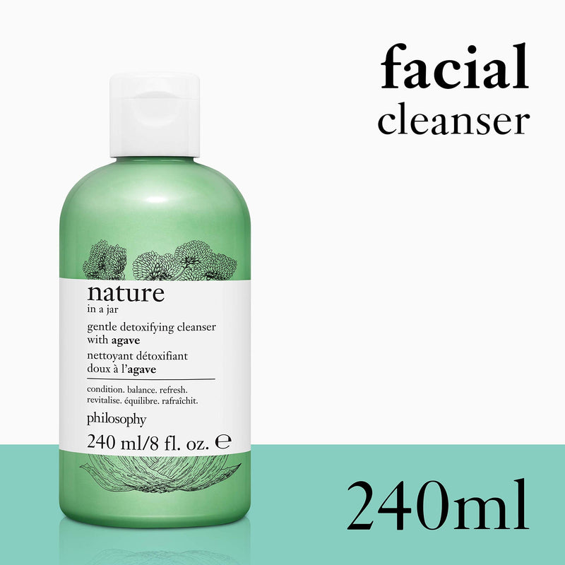 [Australia] - philosophy nature in a jar facial cleanser 240ml | face wash | vegan clean facial product 