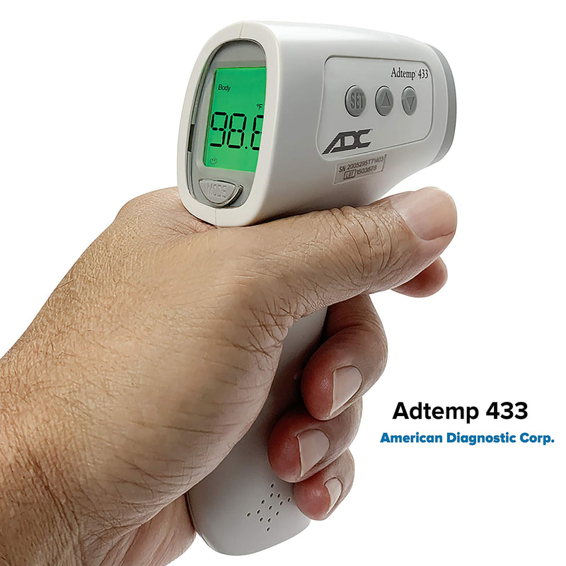 [Australia] - ADC Non-Contact Infrared Trigger-Style Screening Thermometer, Adtemp 433, White 