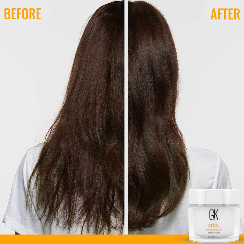 [Australia] - GK HAIR Global Keratin Deep Conditioner Masque (7.05 Fl Oz/200g) Intense Hydrating Repair Treatment for Dry Damaged and Color Treated Hair, Anti Frizz, Hair Restoration Formula with JOJOBA Seed Oils 200 g (Pack of 1) 