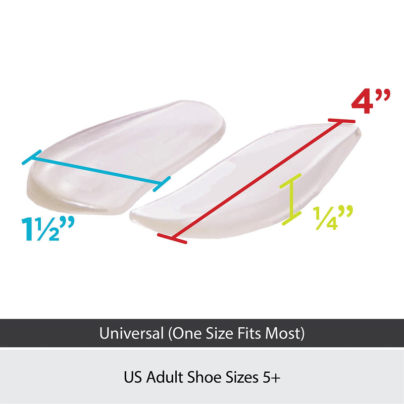 [Australia] - BraceAbility Medial & Lateral Heel Wedge Silicone Insoles (Pair) - Supination & Pronation Corrective Adhesive Shoe Inserts for Foot Alignment, Knock Knee Pain, Bow Legs, Osteoarthritis 