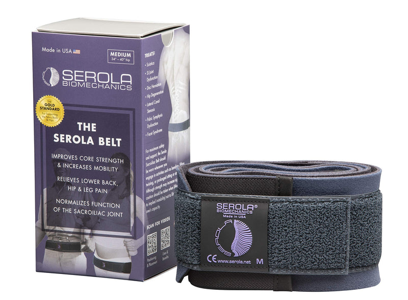 [Australia] - SEROLA® Sacroiliac Belt, Medium – Fits 34” to 40” Hip Measurement Medium (Pack of 1) 