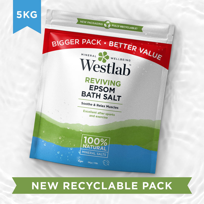 [Australia] - Westlab Epsom Salts 10Kg | Pure and Unscented | Recyclable and Resealable Packaging 