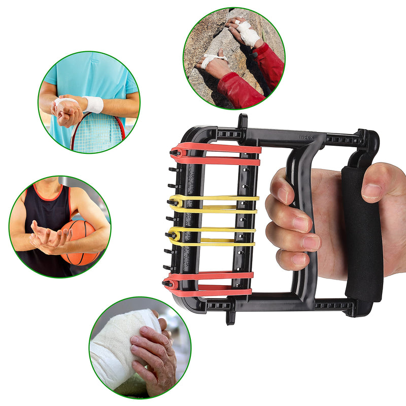 [Australia] - YPCBYNBS Hand Exerciser,Finger Exerciser and Hand Strengthener for Hands,Finger,Wrist,Forearms and Thumbs Therapy,Black 