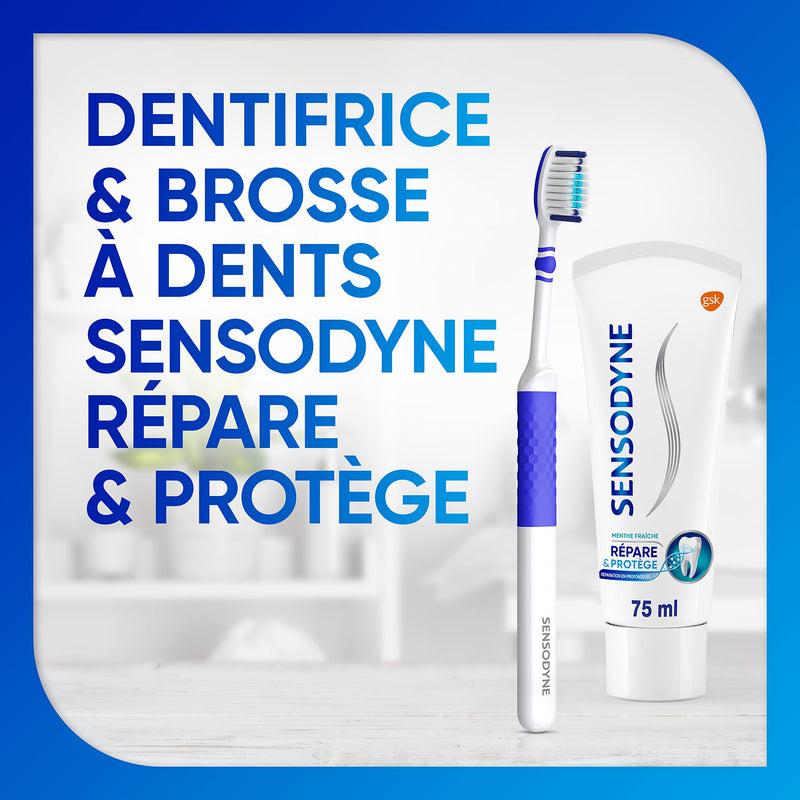 [Australia] - Sensodyne Soft Toothbrush Repair/Protect,Assorted color 