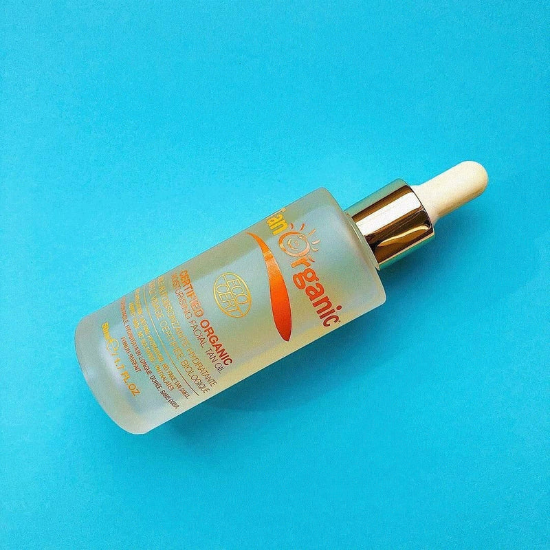 [Australia] - TanOrganic CertifiedMoisturising Self Tanning Oil Fake Tan for Face Organic Natural Vegan 50ml 