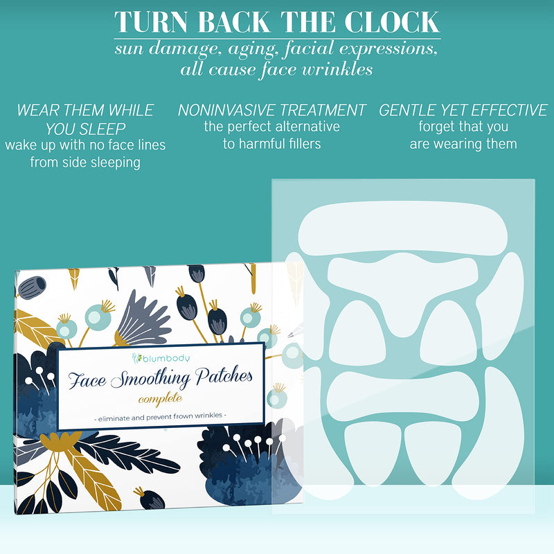 [Australia] - Blumbody Face Wrinkle Patches - 165 Facial Anti Wrinkle Patches for Smoothing Eye, Mouth or Frown Wrinkles - Wrinkle Patches for Face Overnight Prevention 