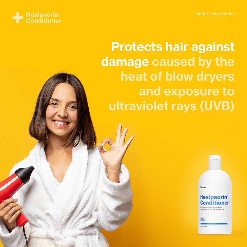 [Australia] - Healpsorin Healthy Hair Psoriasis Conditioner for Dry Scalp - Camellia Oil, Arginine, Coconut Oil & Vitamin B5 - Relieves Dandruff & Seborrheic Dermatitis Symptoms for Shiny, Flake-Free Hair 