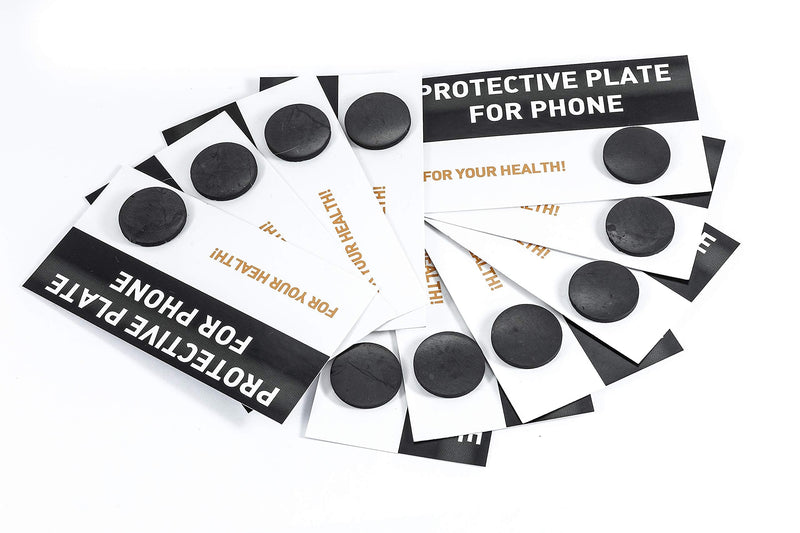 [Australia] - SN NATURSTEIN UG - Shungite Plate for Mobile Phones, Round and Polished | Gem Stone from Karelia - 10 Units 