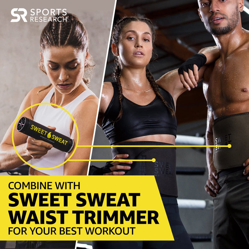 [Australia] - Sports Research Sweet Sweat Gel Get More from Your Workout: Workout Enhancer Makes You Sweat Faster & Harder - Try w/Waist Trimmer - Men’s & Women’s Toning Sweat Cream 6.4 Ounce Stick Coconut 
