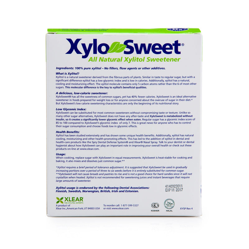 [Australia] - Xlear XyloSweet Non-GMO Xylitol Sweetener -  Natural Sweetener Sugar Substitute, Granules (100 Packets ) 
