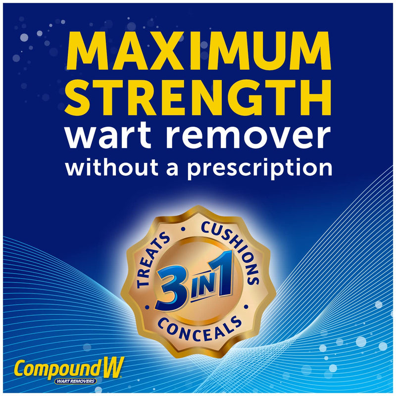 [Australia] - Compound W Maximum Strength One Step Plantar Wart Remover Foot Pads, 20 Count Plantar Wart Foot Pads 