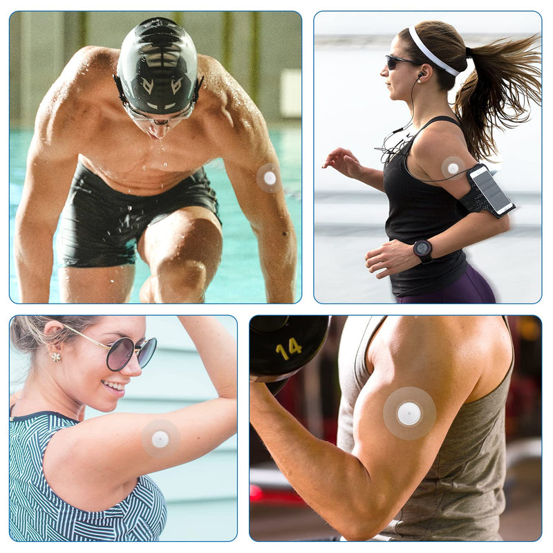[Australia] - 20pcs Sensor Covers, Waterproof Breathable Sensor Protector Adhesive Patches for Freestyle Libre 2/3 Sensor for Swimming Showering (Clear) 