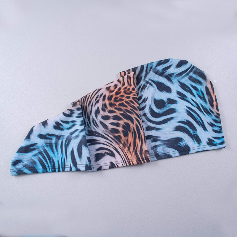 [Australia] - AqkuaTwist Animal Print Hair Towel & Turban.Ultra Absorbent Hair Towel Anti Freeze Capabilities Light Weight Sport N Care Microfiber Tech Compact in Fashionable Design Easy to Use. Made in USA 