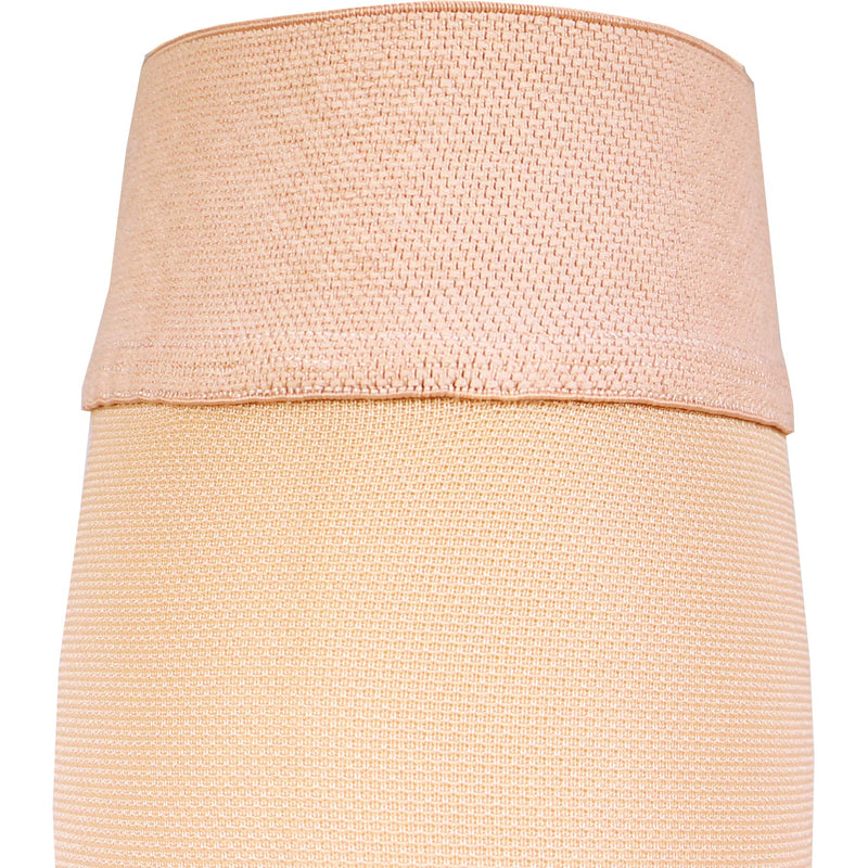 [Australia] - Truform 30-40 mmHg Compression Stockings for Men and Women, Knee High Length, Dot-Top, Open Toe, Beige, Medium 