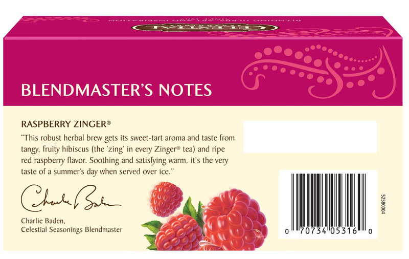 [Australia] - Celestial Seasonings Raspberry Zinger Tea, 20 ct 