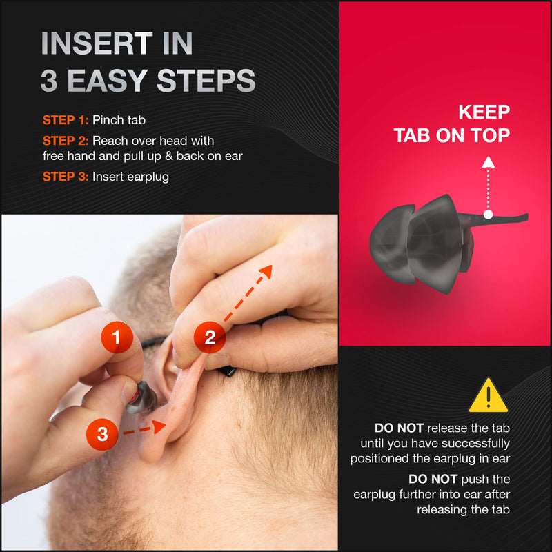 [Australia] - EARPEACE PRO Moto Hearing Protection Earplugs – Reusable High Fidelity Earplugs for Motorcycle Riding, Motorsports, Commuting and Racing – Patented Noise Canceling Up to 24dB, Silver Case Moto - PRO 