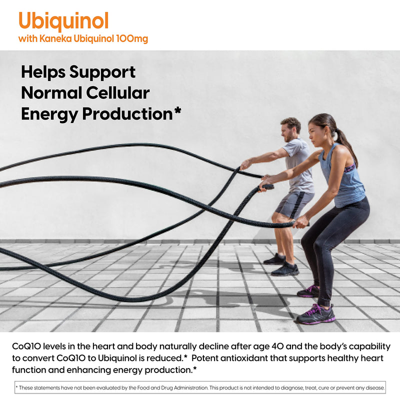 [Australia] - Doctor's Best Ubiquinol with Kaneka QH, Non-GMO, Gluten Free, Soy Free, Heart Health, 100 mg, 60 Softgels 