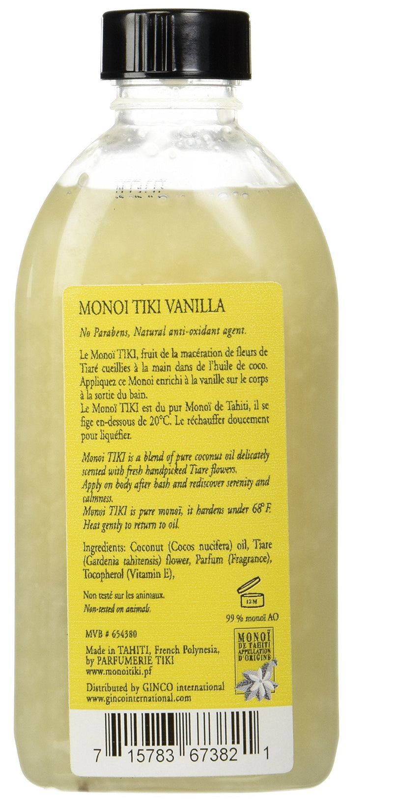 [Australia] - Coconut Oil Vanilla Monoi Tiare Cosmetics 4 oz Oil 