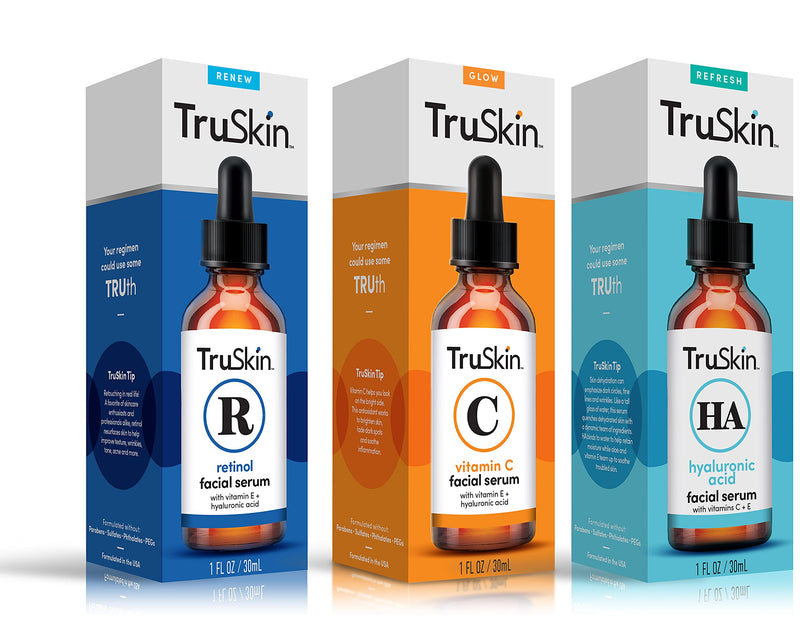 [Australia] - TruSkin Age Defying 3-Pack Bundle with Vitamin C Serum, Retinol Serum and Hyaluronic Acid 