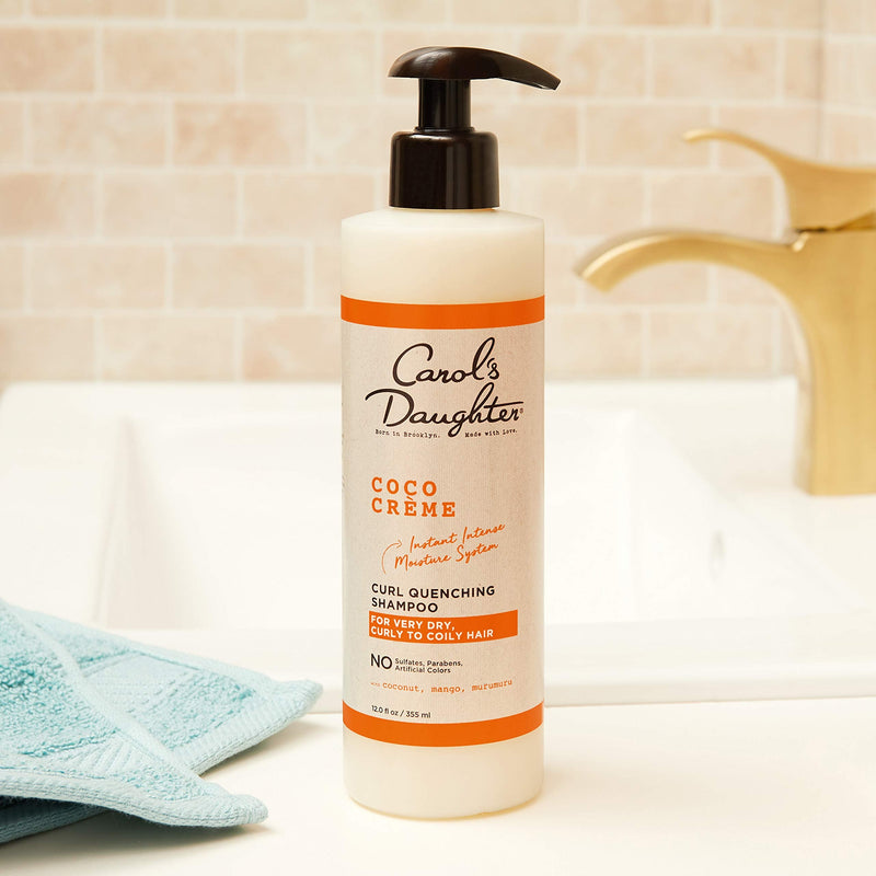 [Australia] - Carol’s Daughter Coco Creme Curl Quenching Sulfate Free Shampoo for Very Dry Hair, with Coconut Oil and Mango Butter, Sulfate Free Shampoo for Curly Hair, 12 fl oz 